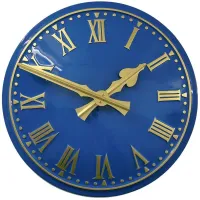 Lytham Outdoor Clock Service blue dial